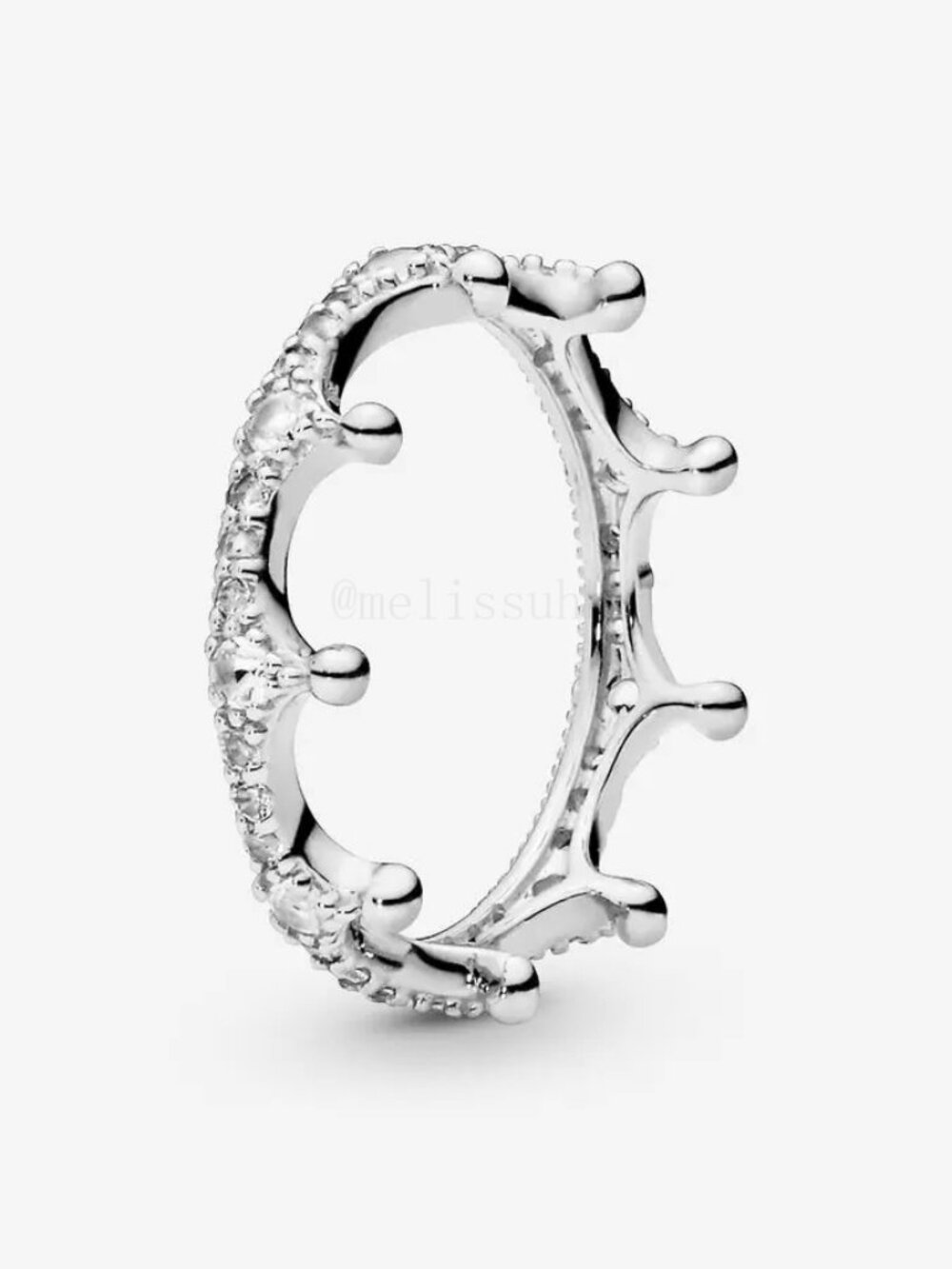 Pandora Clear Sparkling Crown Ring